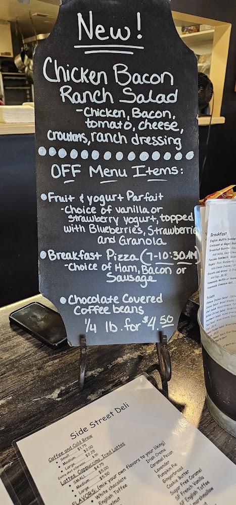 Side Street Deli And Catering Menu image 1
